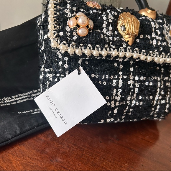 NWT Kurt Geiger Black and Gold Mini Bag with Elegant Accents (Cross listed) - Picture 12 of 13